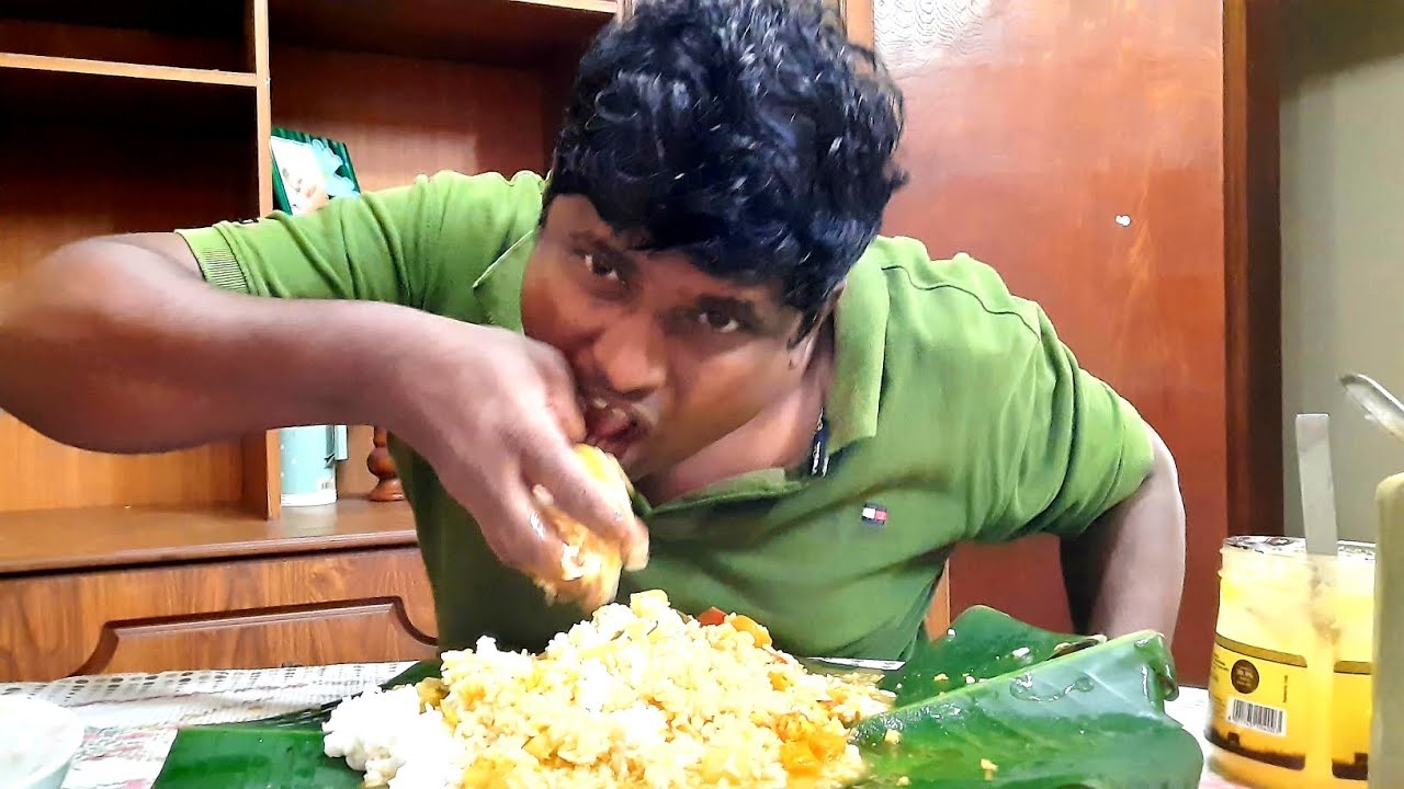Eating sow sow with carrot sambar,ghee| Eating show in Mr Saapattu Kundaan