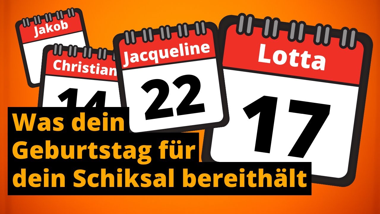 Du wirst staunen, was dein Geburtstag für ein Schicksal für dich bereithält!