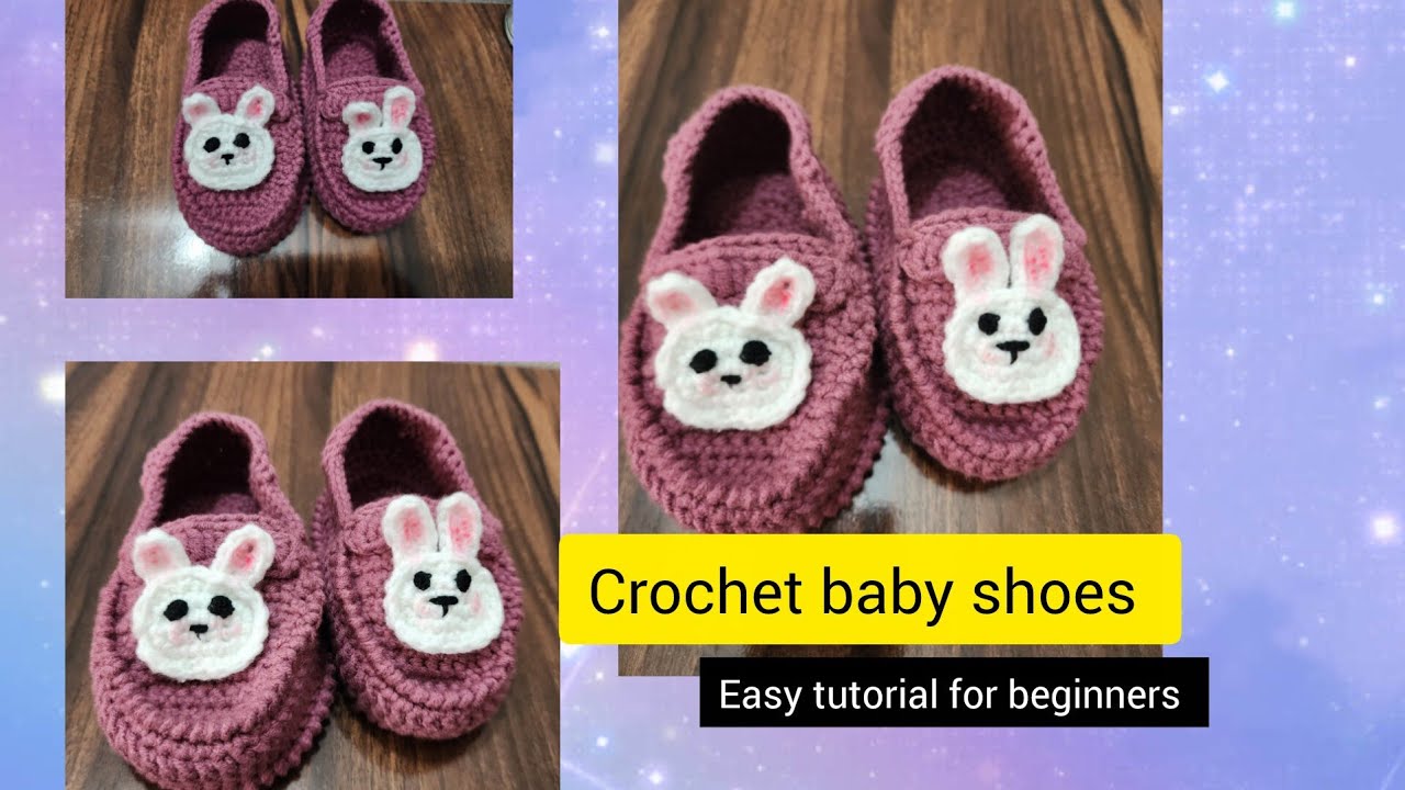 Crochet Baby Loafers( shoes)  (size 0 to 1year) tutorial for beginners, Baby booties 