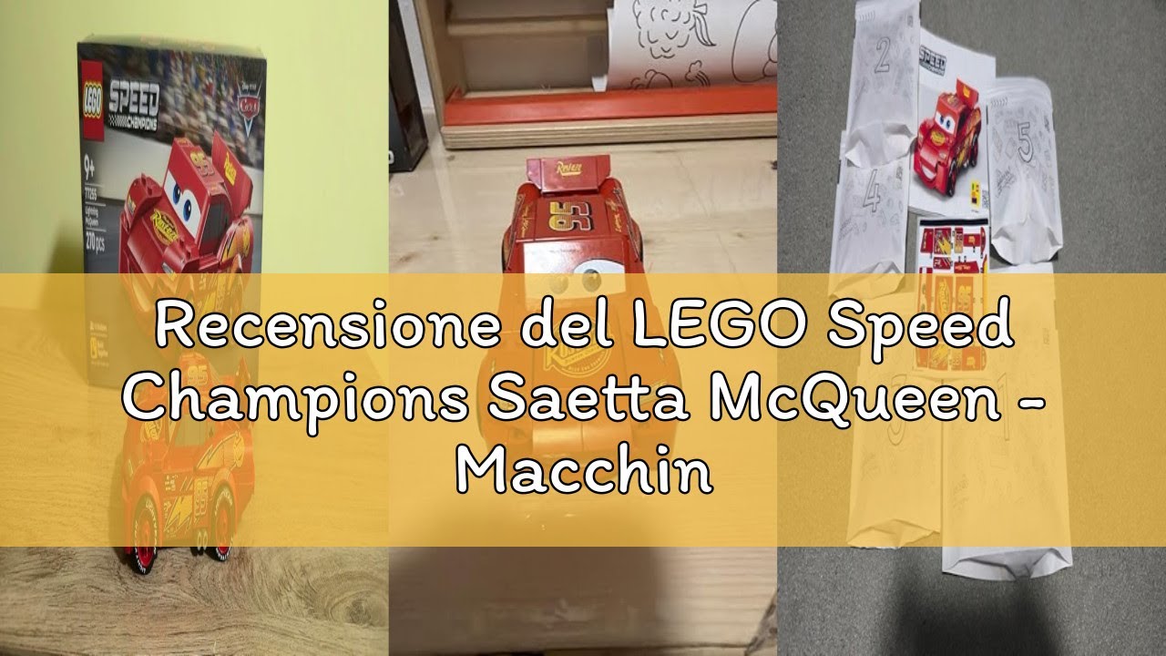Recensione del LEGO Speed Champions Saetta McQueen - Macchina da Corsa Giocattolo - Kit di Modellism