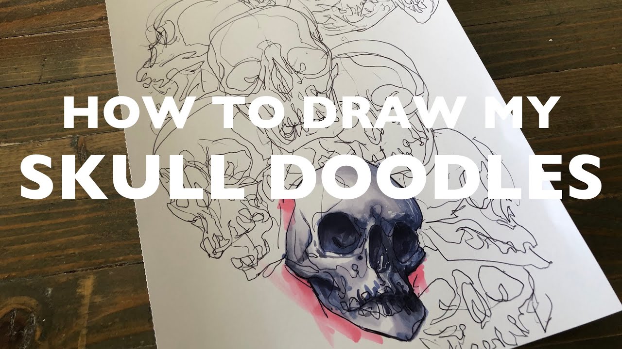 How To Draw My Doodle Skulls