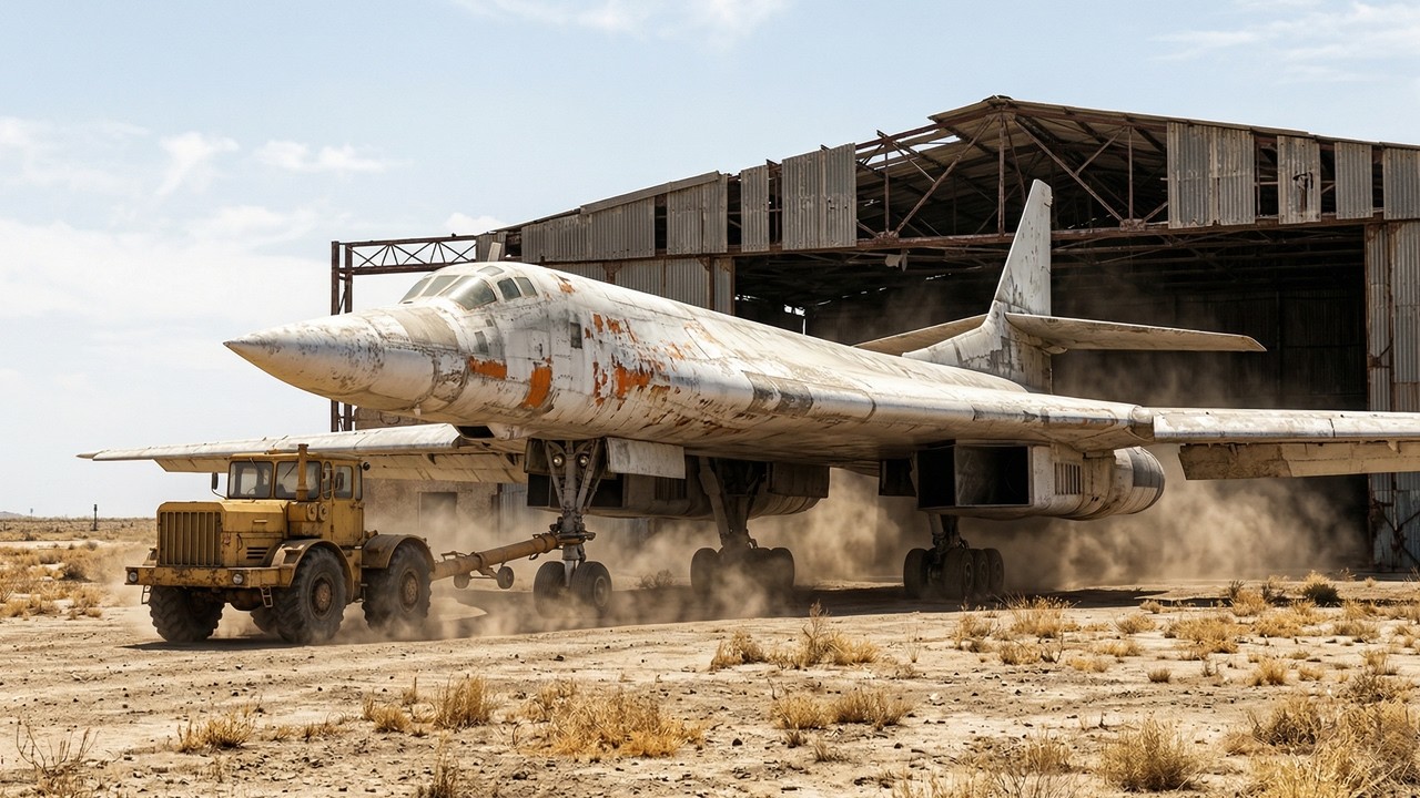 Inside the Mega Salvage: Transporting a Rusted Tu-160 on a Giant SPMT White Swan Tu 160 Bomber