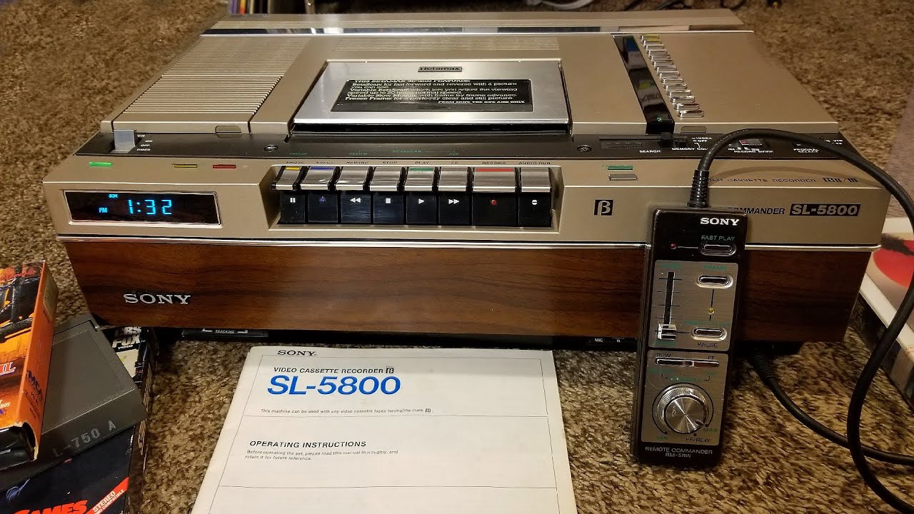 Sony SL-5800 Betamax VCR (from 1980)
