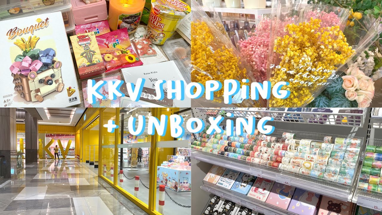KKV Shopping + Unboxing || stationery, lego, diamond painting, food, etc ||