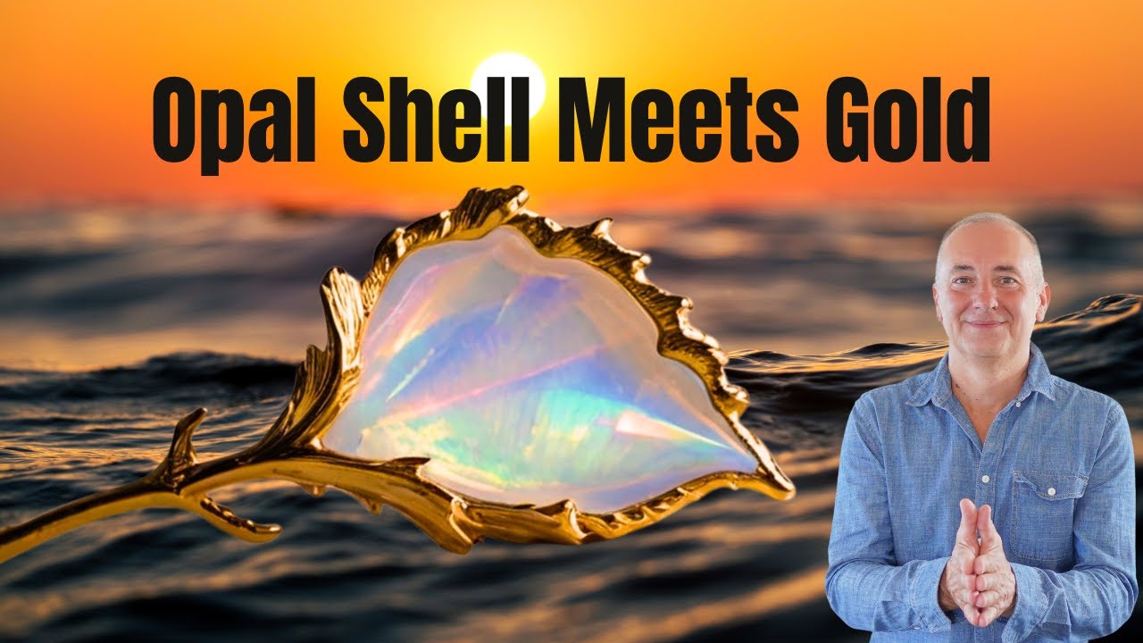 Opal Shell Meets Gold. Match Made In Heaven.