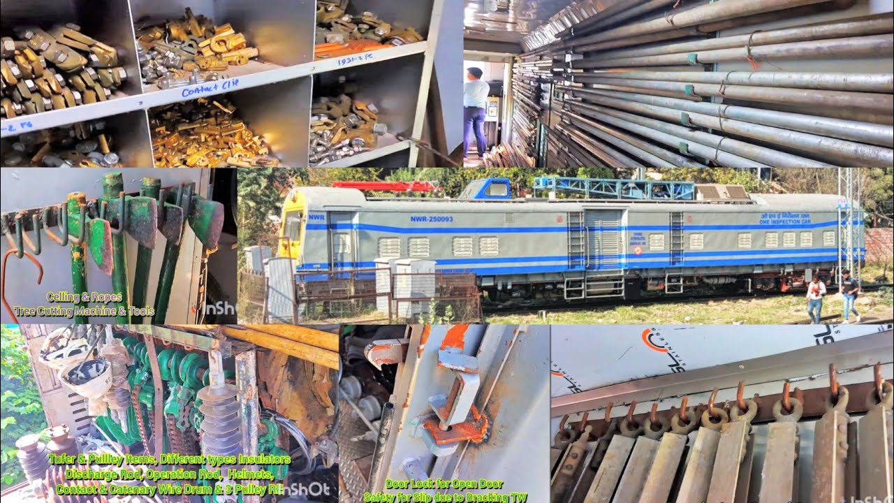 Manage TW OHE ST,BT Pipe,Pull lift,Turfer,Tools,Isolators,Section Insulator,T&P Items in Tower Wagon
