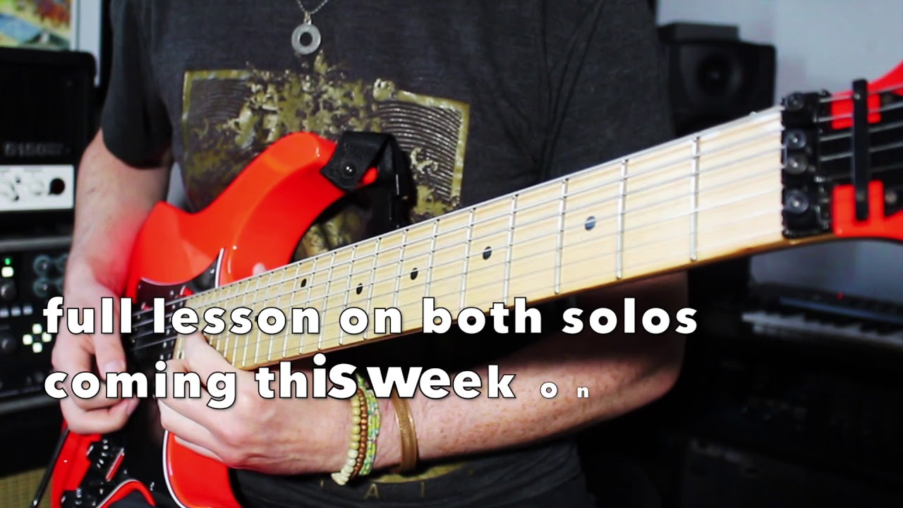 Just Like Paradise intro and main guitar solo cover! Steve Vai/David Lee Roth