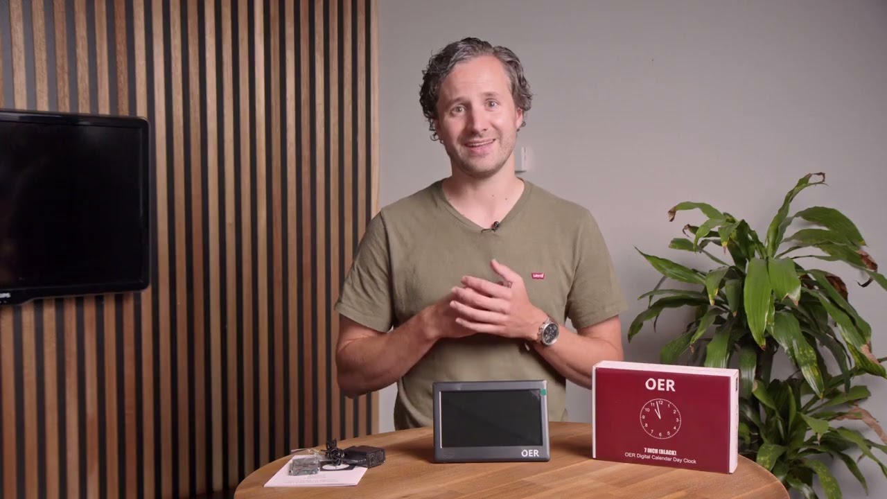 OER Demenzuhr/Kalenderuhr 7 Zoll: Auspacken, Installation und Erklärung – Anleitungsvideo
