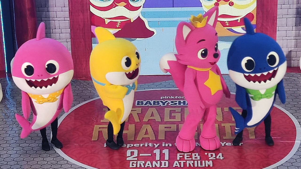 SO CUTE‼️ PINKFONG & BABY SHARK LIVE SHOW in SURABAYA | Dragon's Rhapsody Meet & Greet Pakuwon Mall