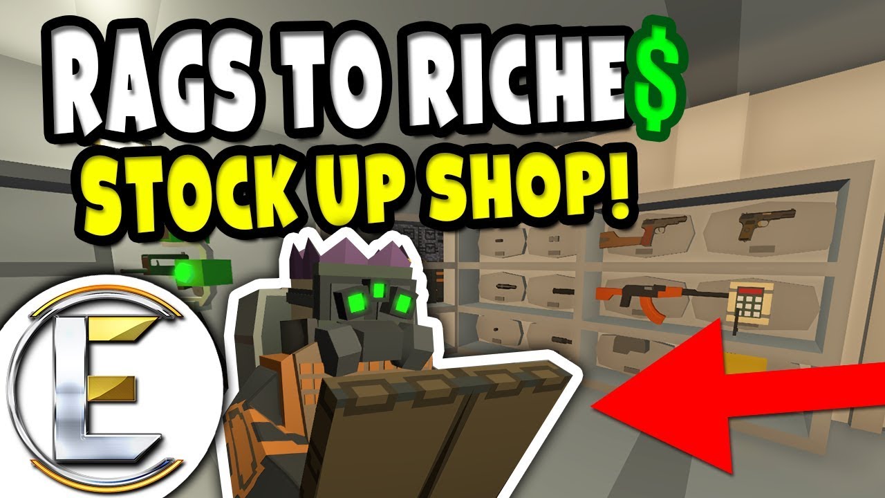 STOCK UP SHOP! | Unturned RP Rags to Riches Reboot #7 - Finding Loot For My Shop (Roleplay)