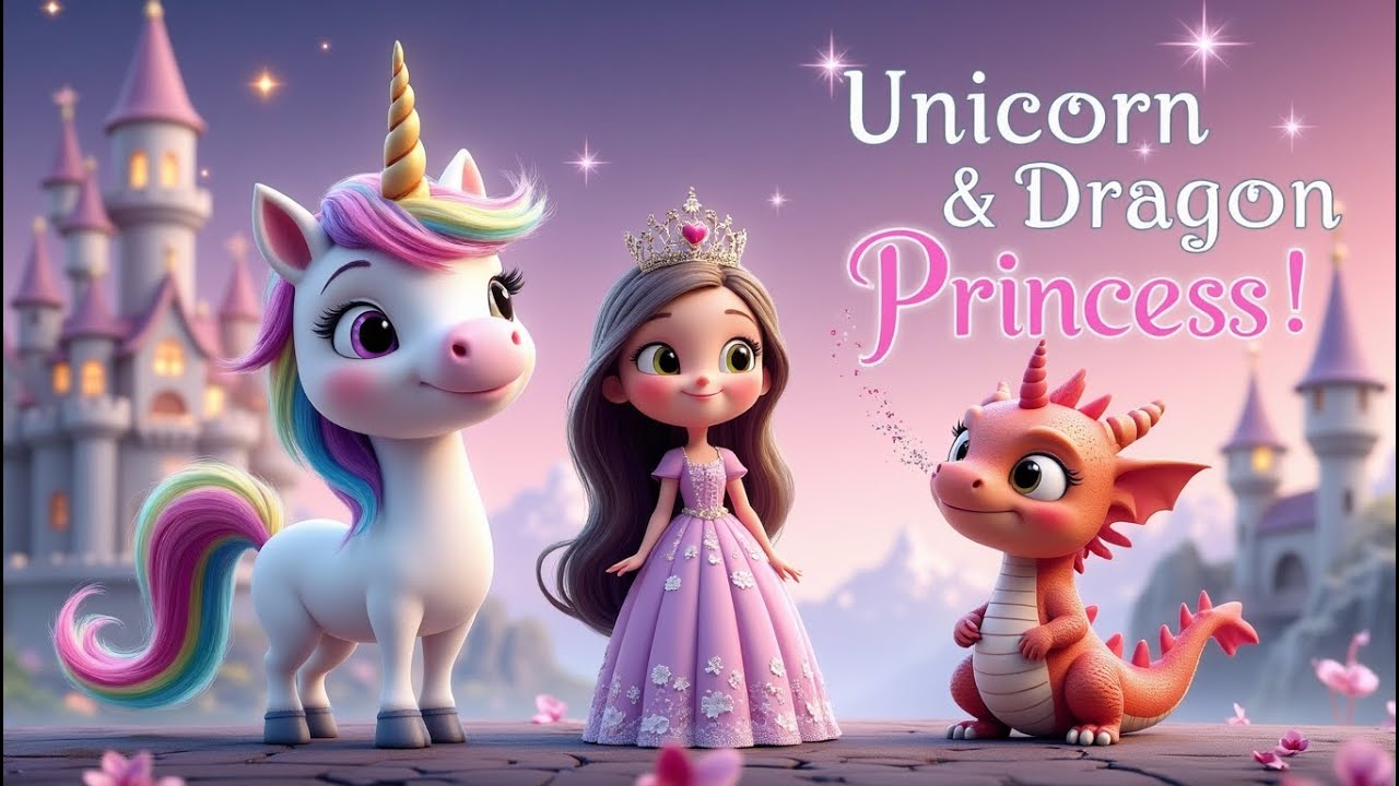 Magical Unicorn & Dragon Princess Adventure – Kids Story | Bedtime KidsLearn English story