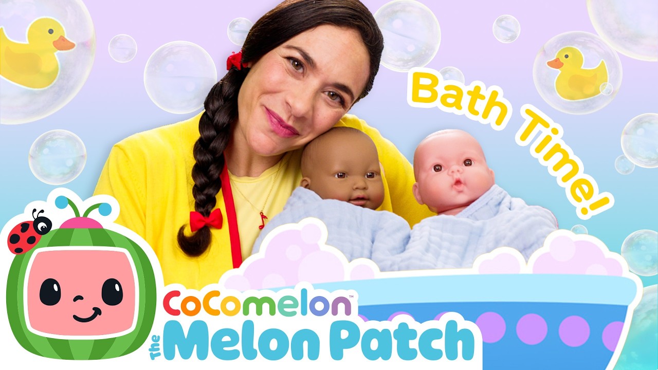 Baby Night Time Routine | Bath Song with Ms. Appleberry | The Melon Patch Videos For Toddlers