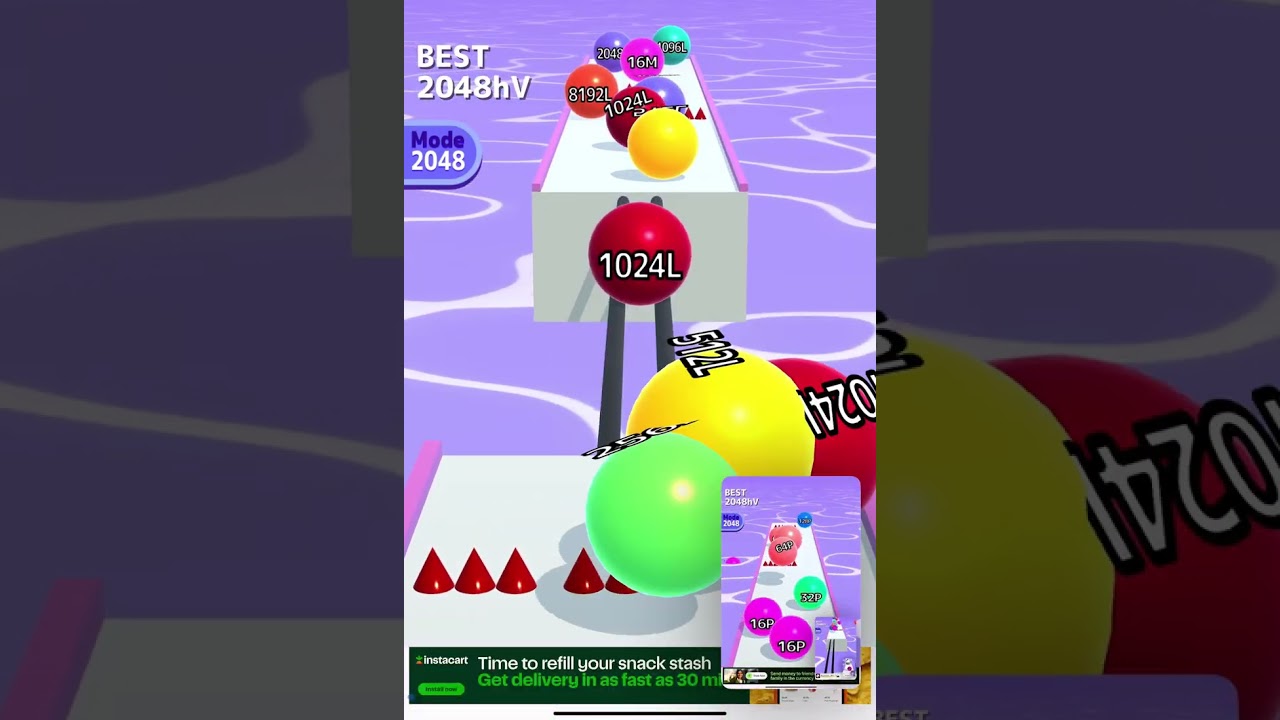 Ball Run 2048 Video N Get 64Z