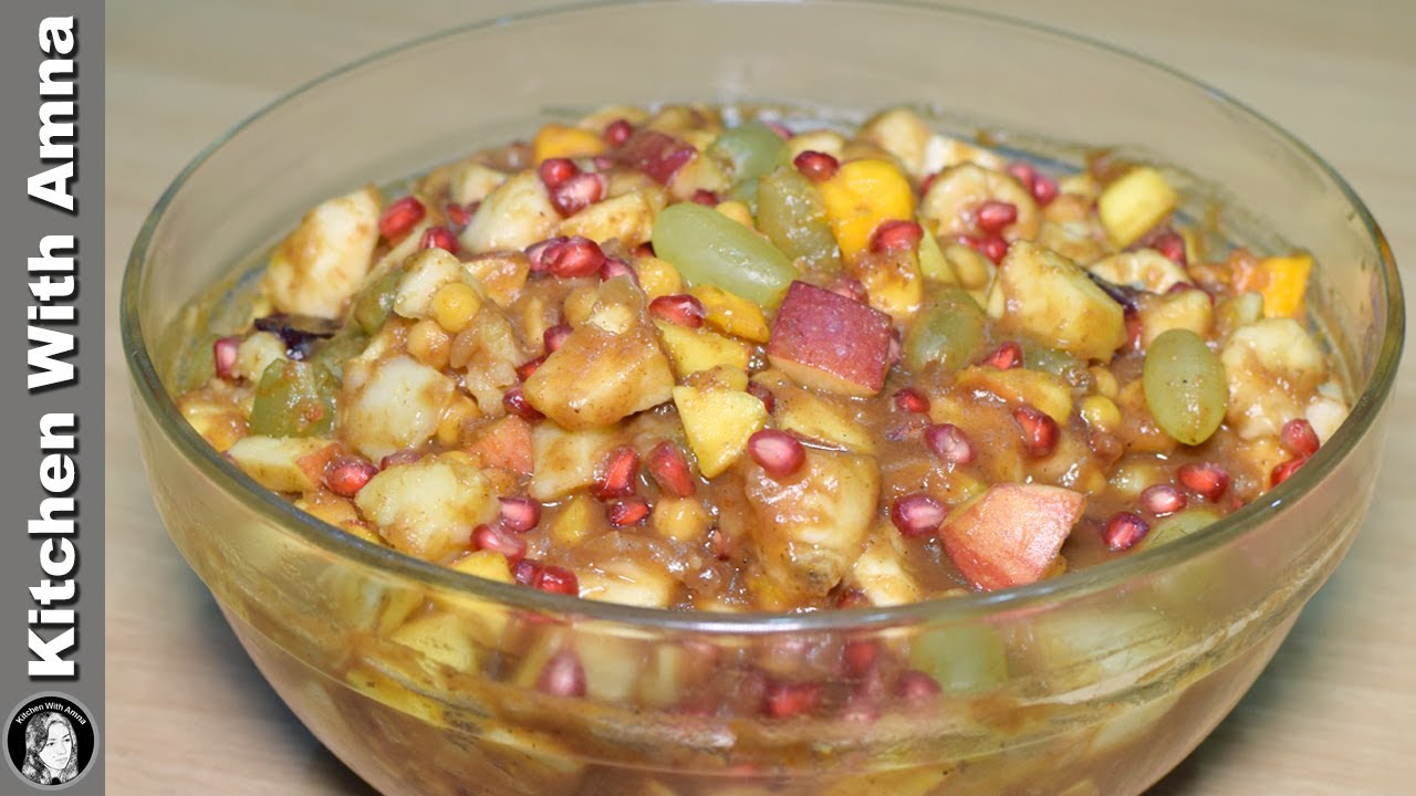 Chatpati Street Fruit Chaat Recipe - Special Ramadan Recipe - Kitchen With Amna