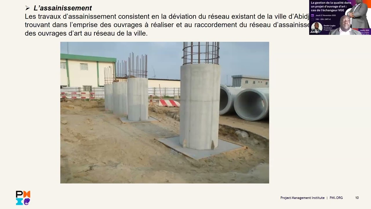 La gestion de la qualité dans un projet d'ouvrage d'art : cas de l'échangeur VGE