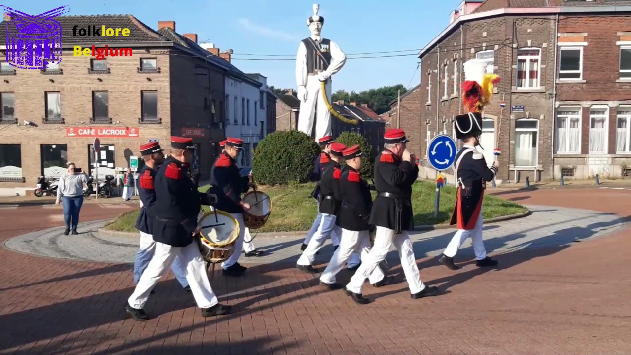 les mamelouks de la garde impériale - Marche des 4 chapelles - arrivée batterie - folklore belgium