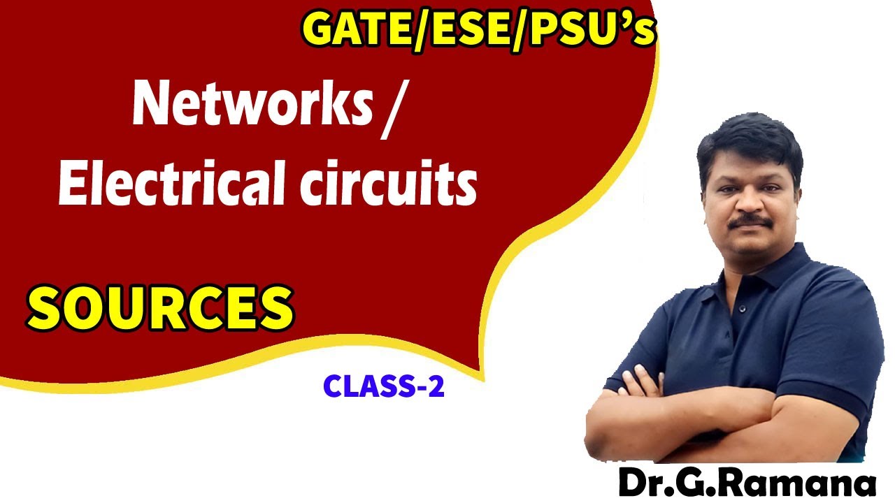 NETWORKS || SOURCES ||CLASS-2||CIRCUIT THEORY |GATE || ESE || ||SAIMEDHA||RAMANA SIR saimedha gate