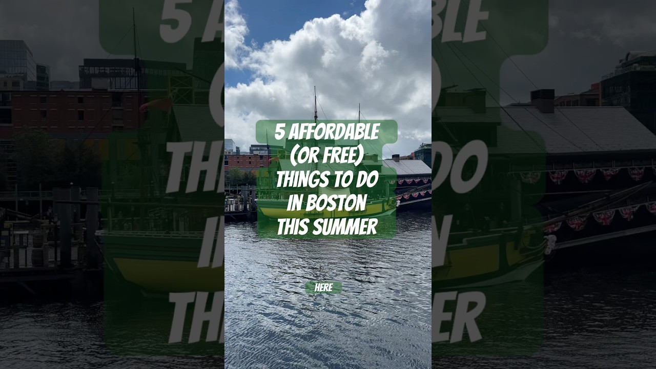 5 affordable things to do in Boston this summer #boston #bostonevents #visitboston #bostontravel