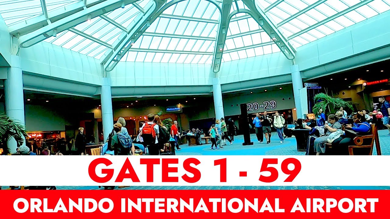 MCO 🛫🛬🇺🇸 Gates & Shops 1-59, Orlando International Airport, Florida