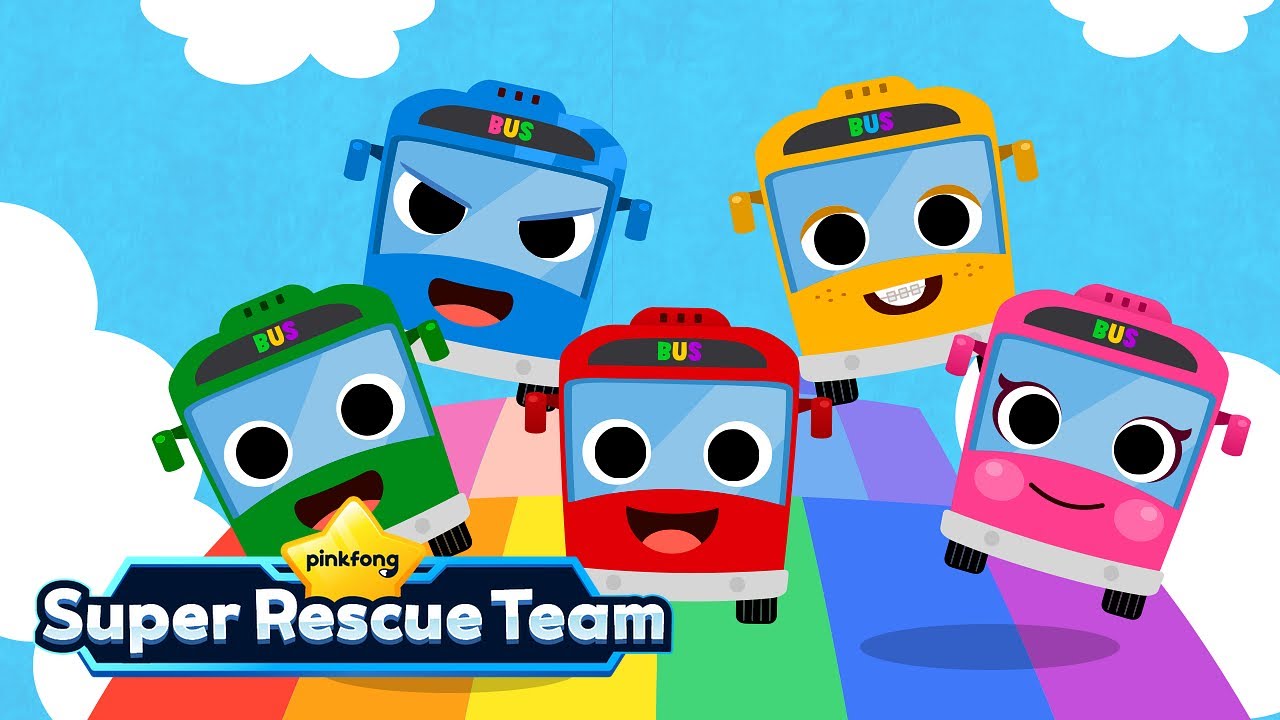 Wheels on the Bus | Bus Song | Nursery Rhyme | Pinkfong Super Rescue Team - Kids Songs & Cartoons