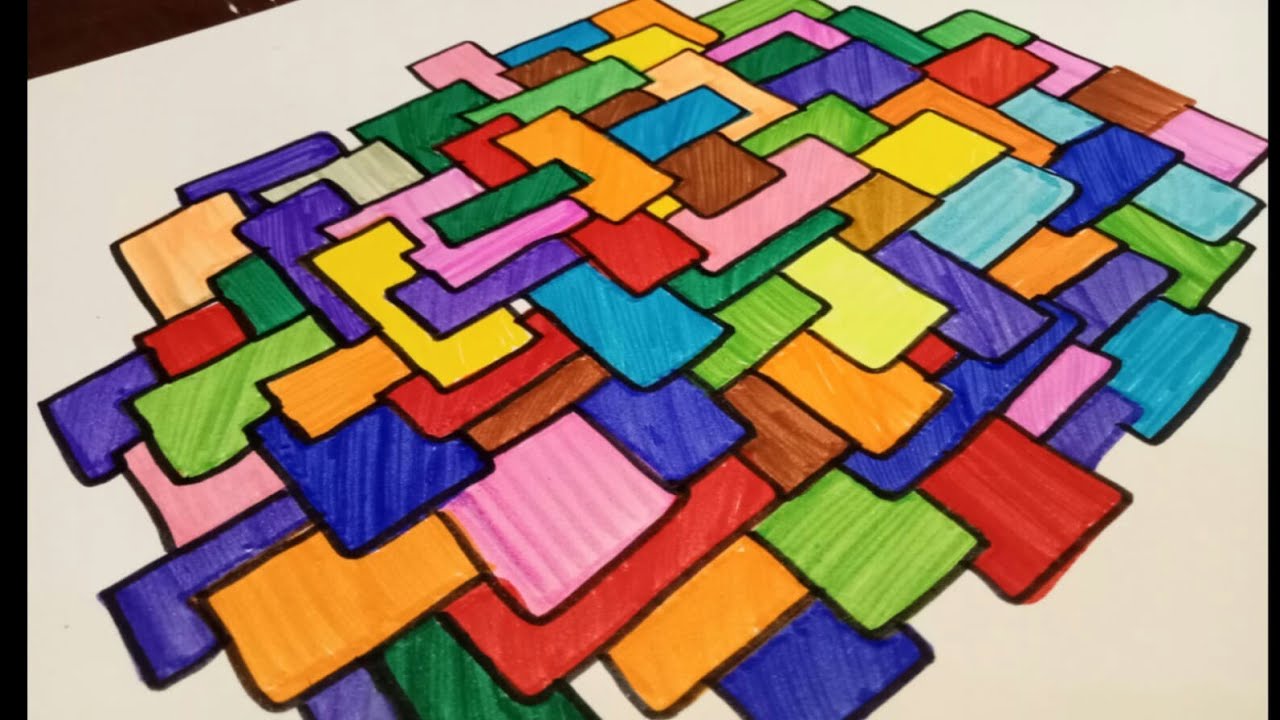 Combination Of Colour Pattern || Colorful Art || Jenny's World