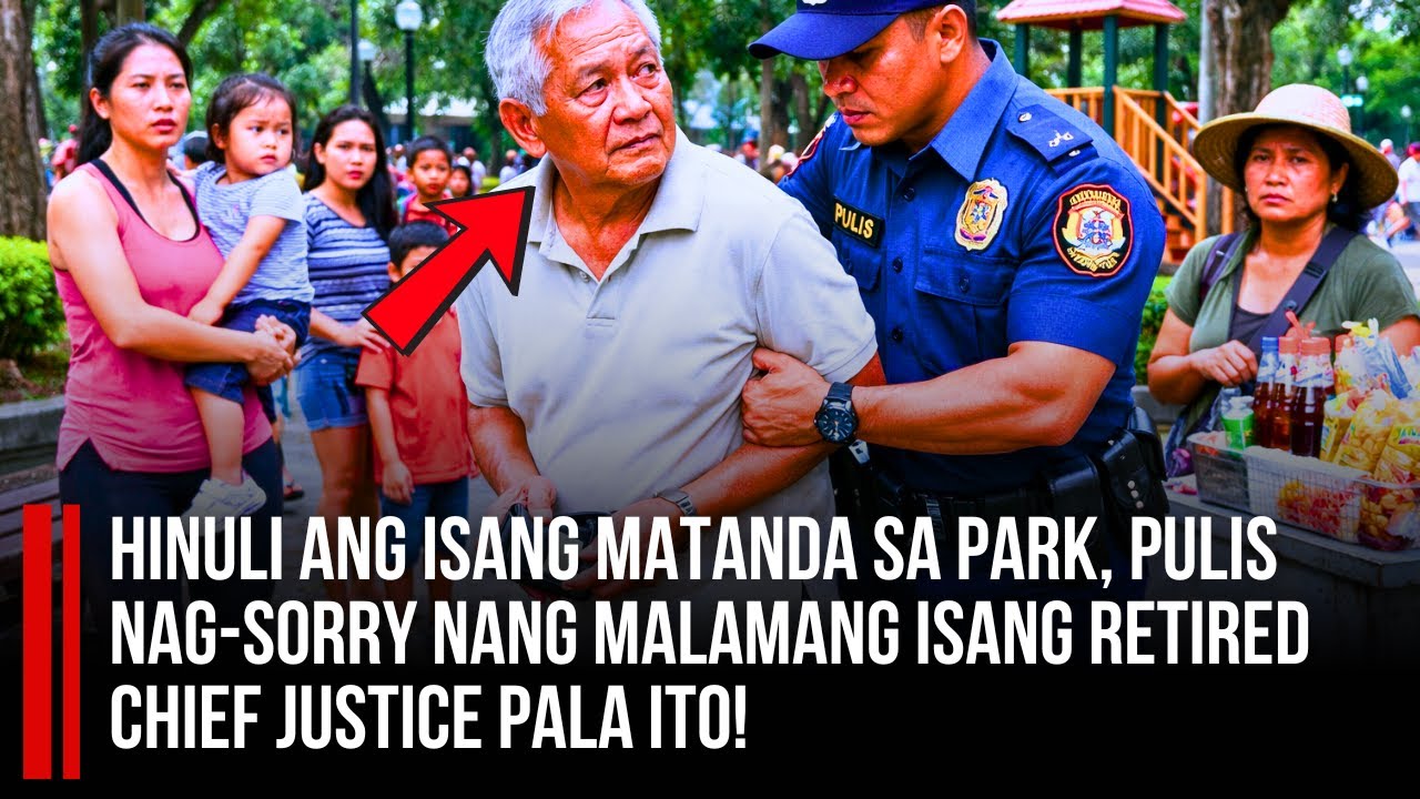 HINULI ANG ISANG MATANDA SA PARK—PULIS NAG-SORRY NANG MALAMANG ISANG RETIRED CHIEF JUSTICE PALA ITO!