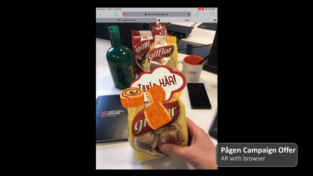 Pågens Gifflar AR campaign