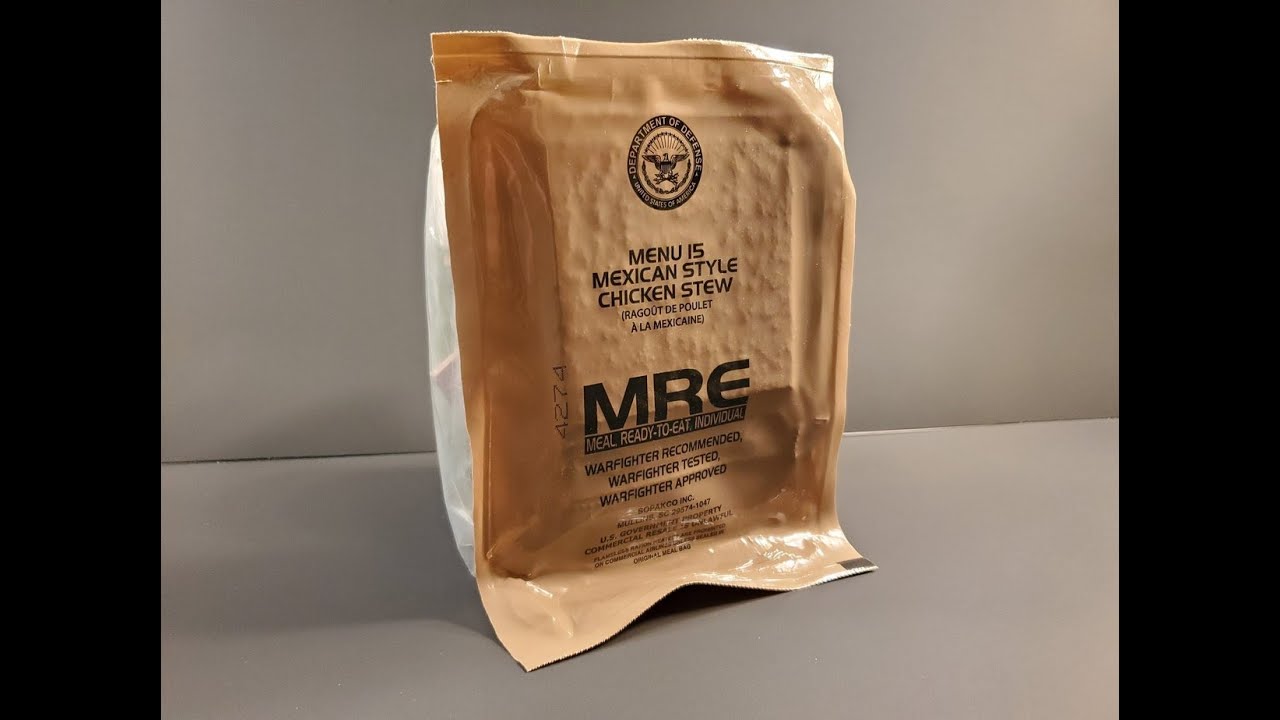 2024 US MRE Mexican Style Chicken Stew Meal Ready to Eat Tasting Test