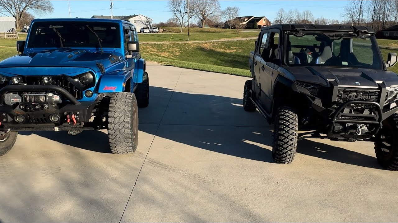 Modified jeep rubicon vs Polaris xpedition Northstar
