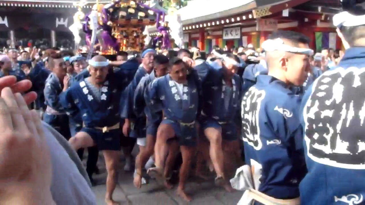 三社祭神輿渡御 浅草神社例大祭 仲見世の神輿 2019年5月19日 Part.7 浅草寺前を渡御する仲見世の神輿