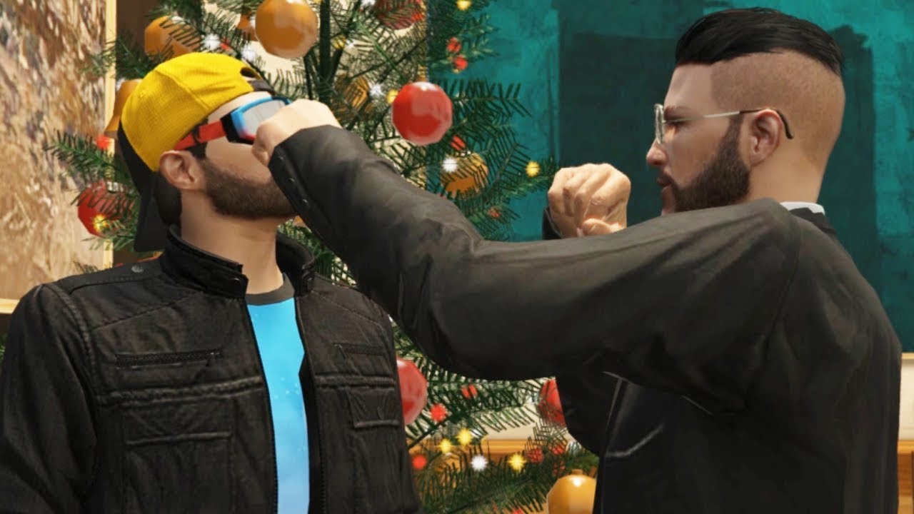 We Stole a Cargo Plane full of Christmas Presents to Ruin Christmas in GTA 5! (GTA V Funny Moments)