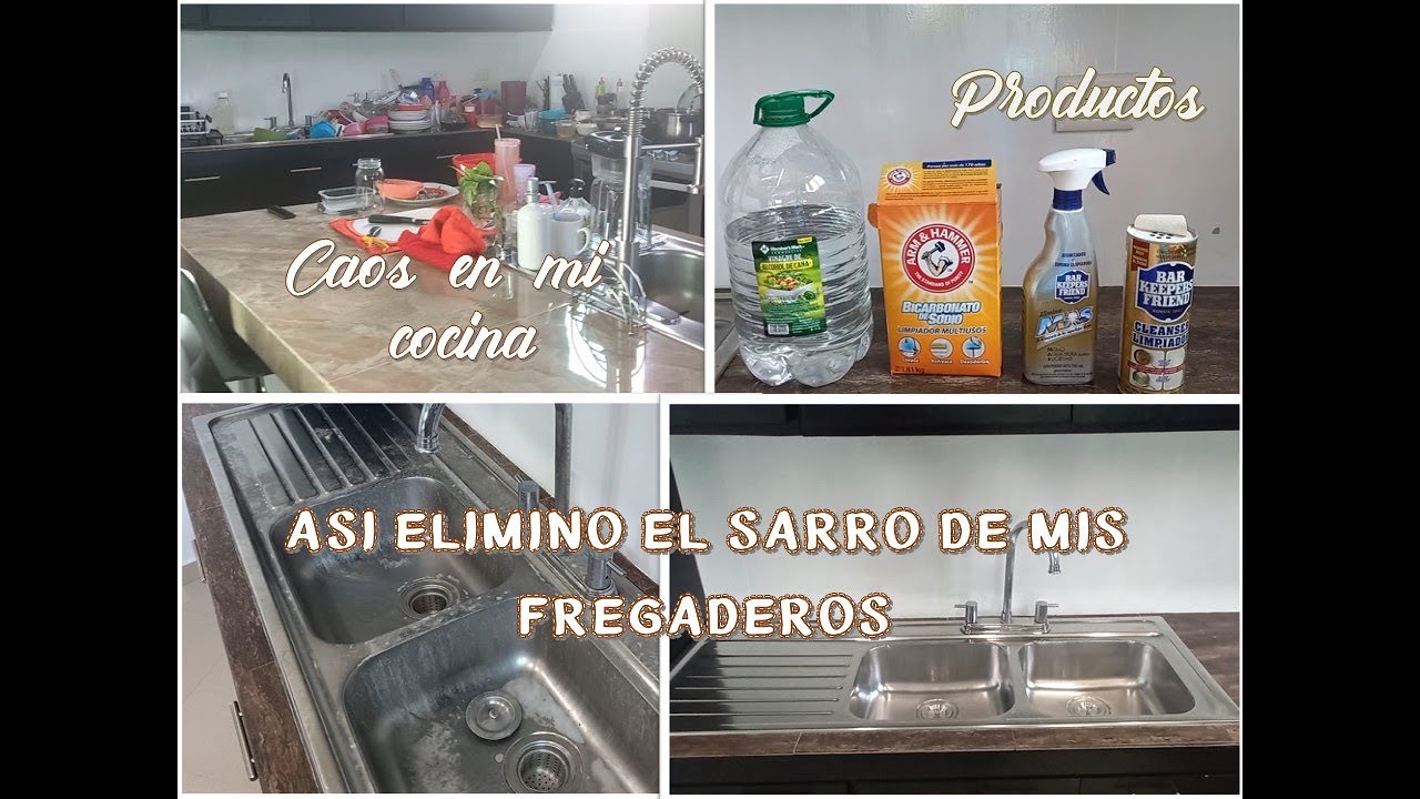 Así elimino el sarro de los fregaderos de mi cocina/malos olores en el drenaje