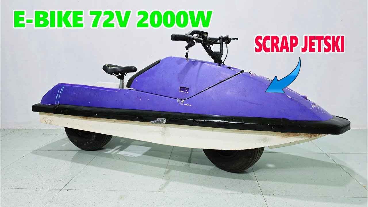 Build a E-Bike 72v 2000W 60km/h from Scrap Jetski