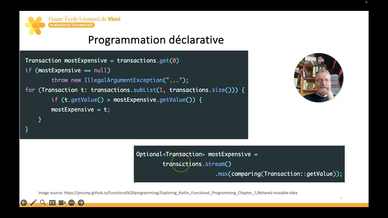 Introduction &agrave; la programmation fonctionnelle