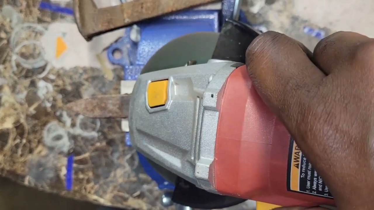 ASMR Angle Grinding Getting Railroad Spike Ready ( Grinding Sounds) No Talking