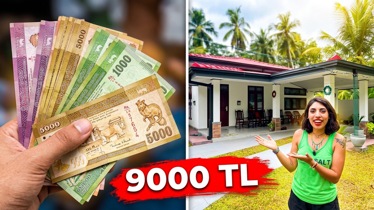 9000 TL’ye SRI LANKA'da NASIL EV TUTTUM? 😱 | Ev Turu