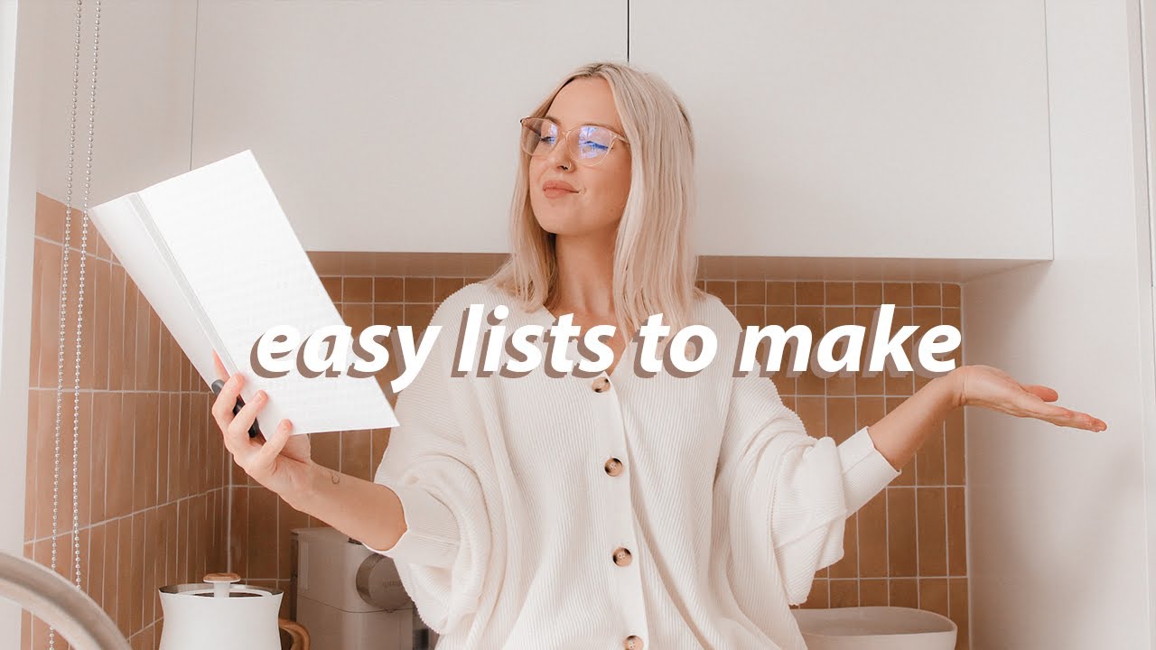 7 Easy Lists to Make for a Happier Life ✨