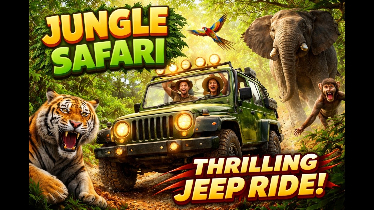 Thekkady wildlife sanctuary jeep safari Jeep Ride Semi-ASMR | Kerala | Marathi Vlog