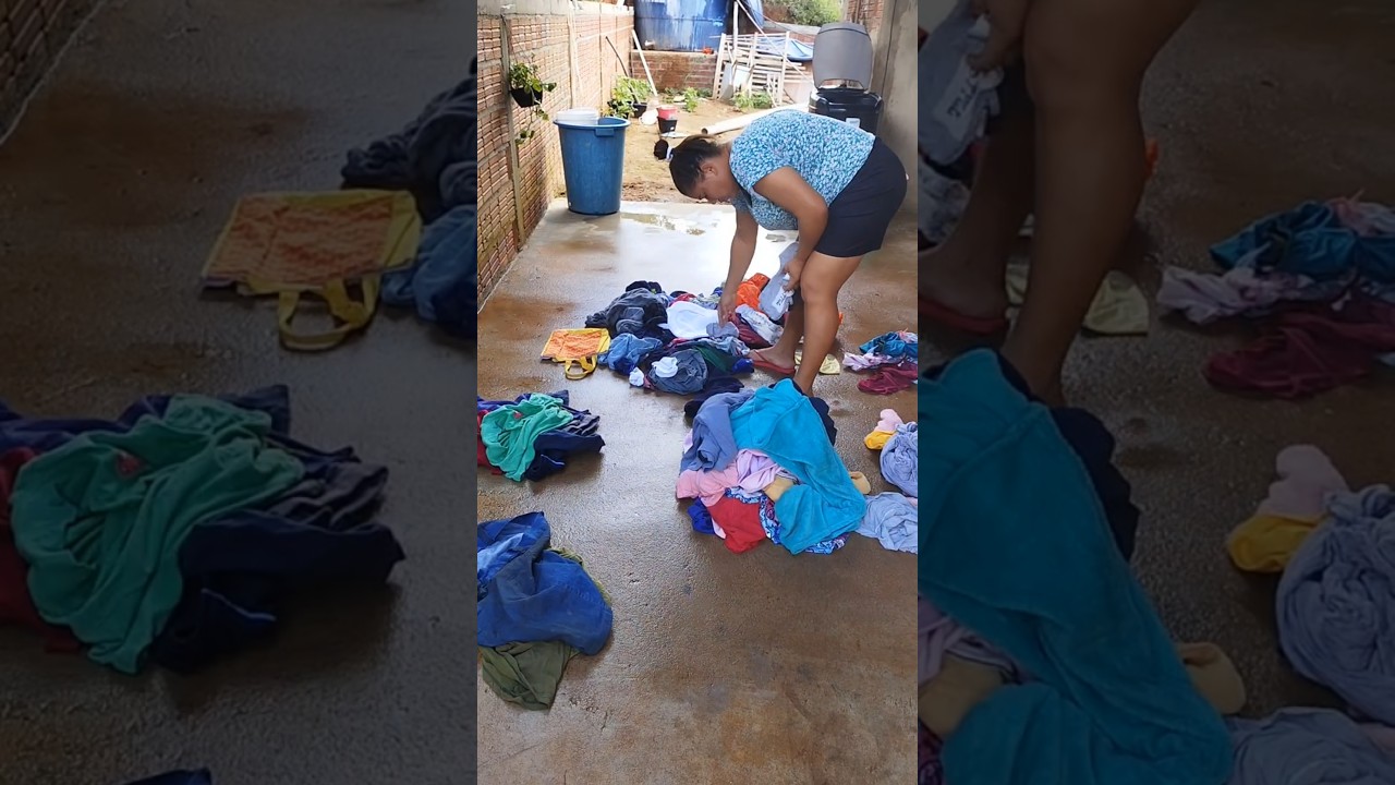 LAVANDO ROUPAS MAIS NAO DEU MUITO CERTO #LAVANDO #clean #limpeza #roupas #fypyoutube