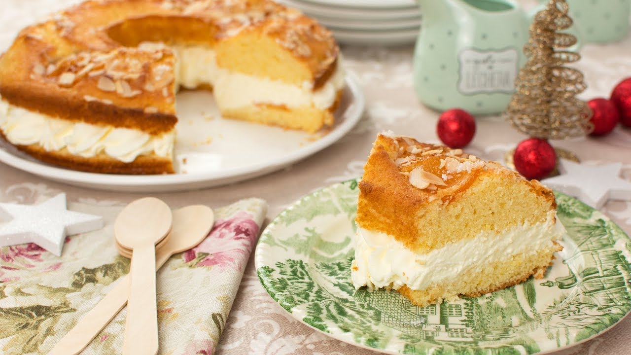 ROSCÓN DE REYES DE BIZCOCHO RELLENO DE NATA
