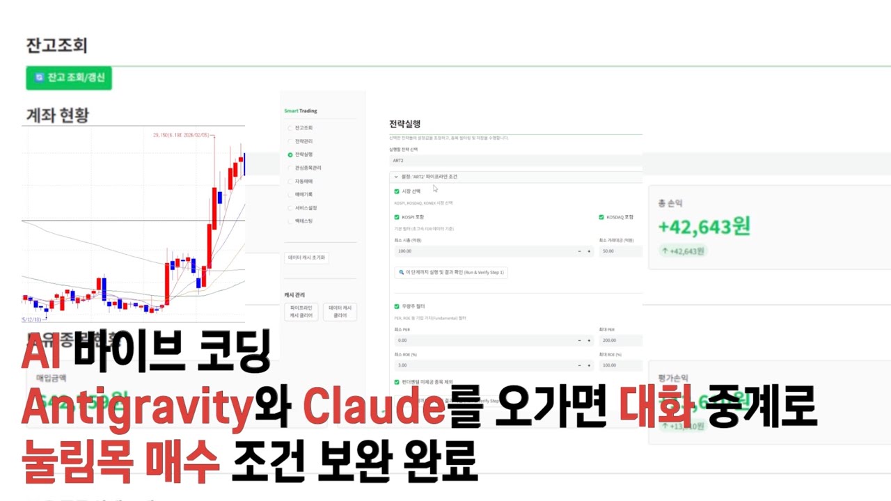 42일차1: 눌림목 매수조건 AI들간의 대화로 보완완료!