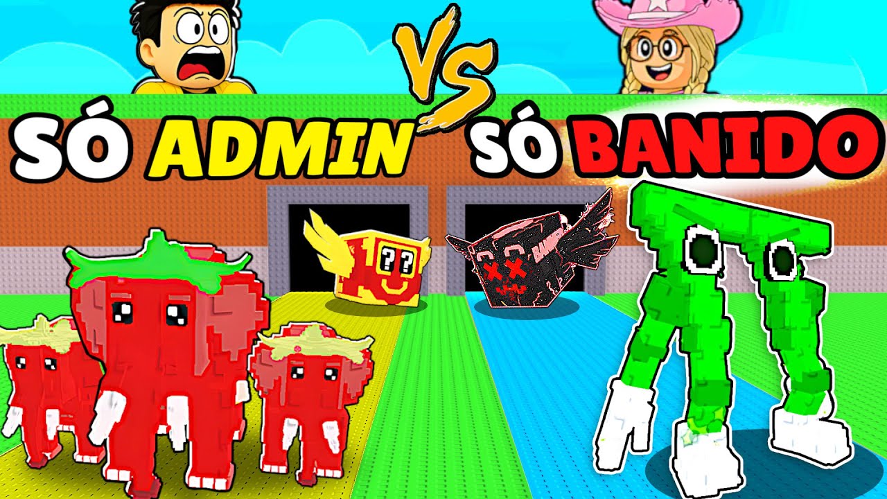 $0 A 100 TRILHÕES BANIDOS VS ADMIN NESSE ROUBE UM BRAINROT -DESAFIO