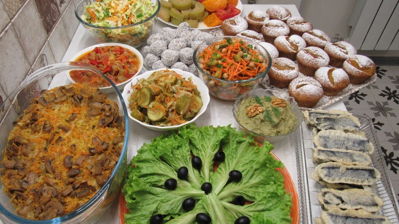 Постное МЕНЮ на ДЕНЬ РОЖДЕНИЯ или Новый год 2026! 8 блюд на любой вкус