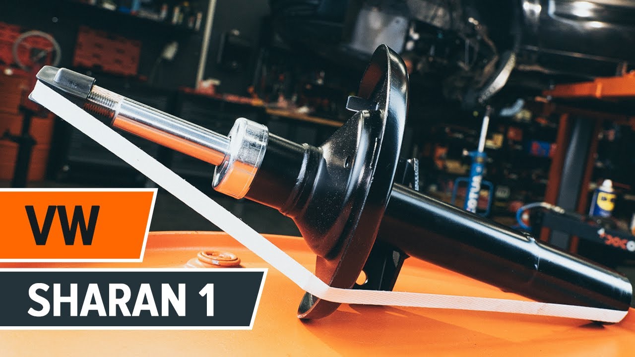 How to change a front shock strut on VW SHARAN 1 [TUTORIAL AUTODOC]