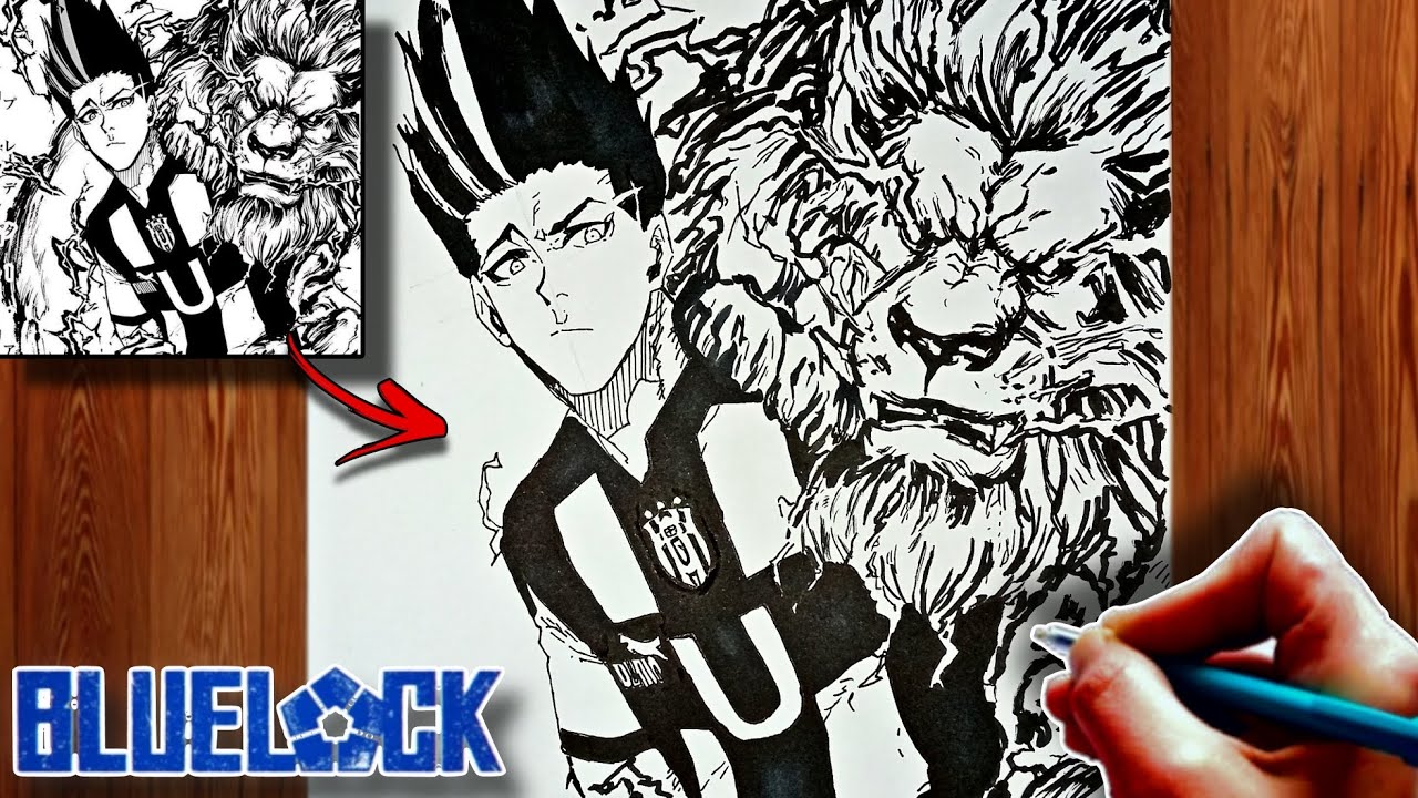 How to Draw Barou, Lion Aura | Blue Lock | ブルーロック | Step-by-Step Tutorial