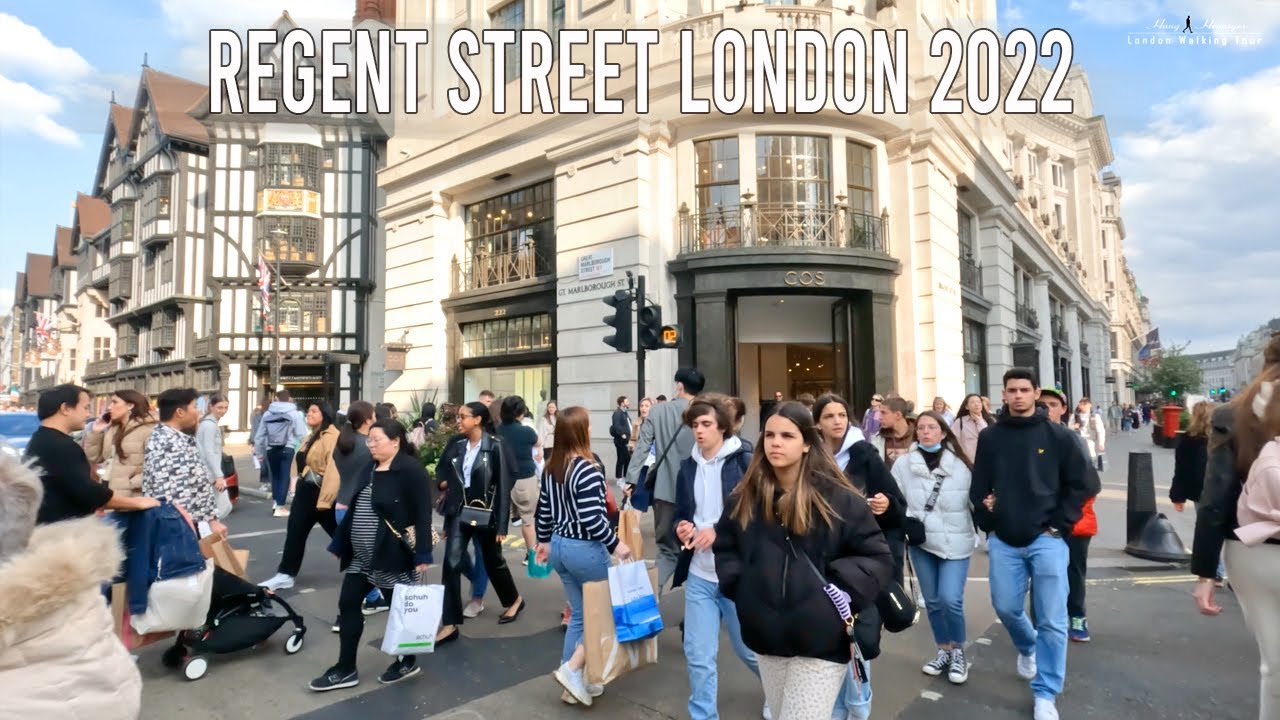 London Regent Street, West End  - April 2022 | London Walk [4K]