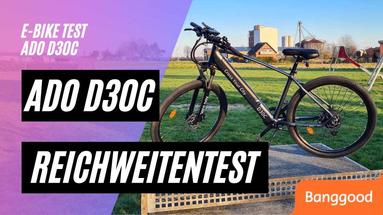 🚲 ADO D30C E-Bike 🏆 Reichweitentest (27,5 Zoll, 36V, 10,4AH, 250W, 9-Gang)