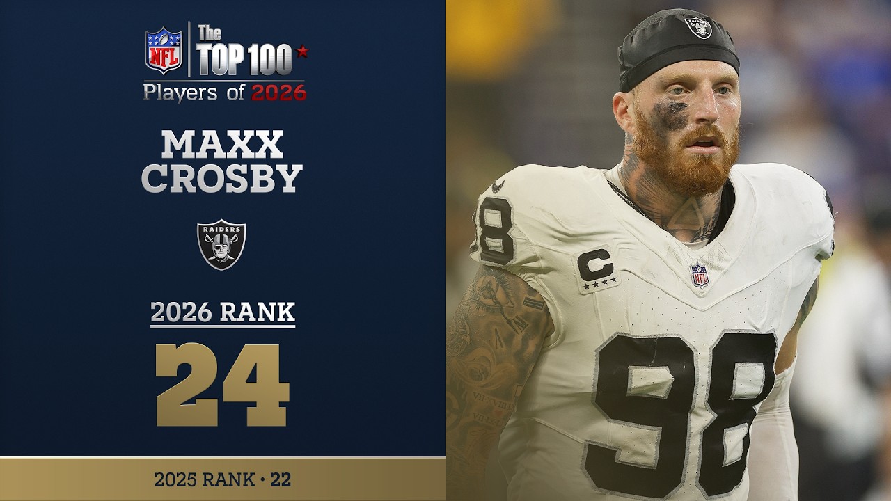 24: Maxx Crosby (DE, Raiders) | Top 100 Players of 2026