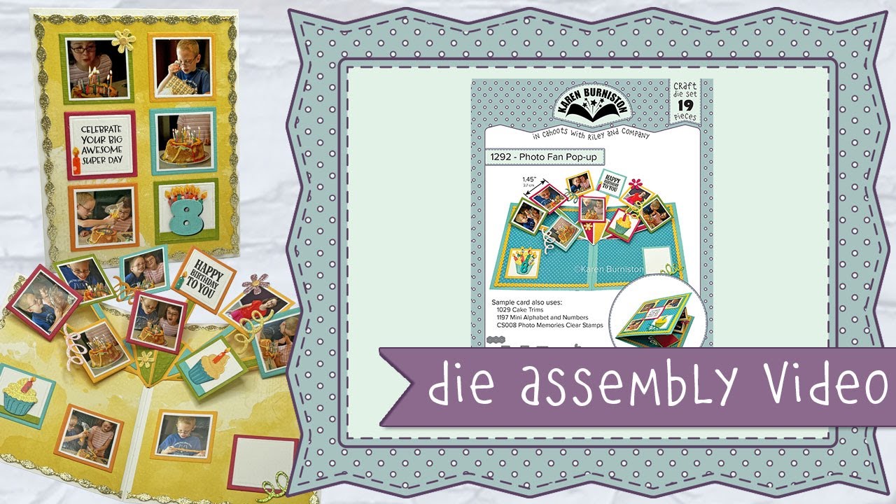 Karen Burniston Die 1292 Photo Fan Pop up Assembly