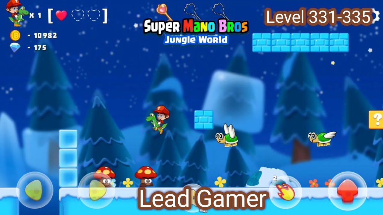 Super Mano Bros Jungle World Level 331-335 #gaming #games #gameplay